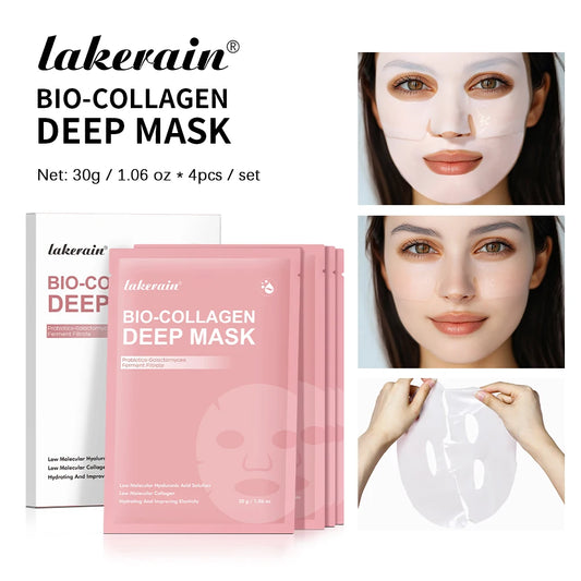 Bio-Collagen Overnight Hydrogel Deep Mask Hydrating Plumping Shrink Pores Improve Elasticity Korean Facial Skin Care Mask Women